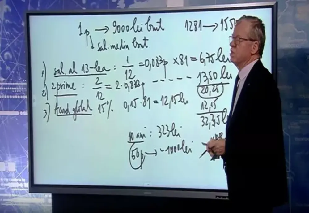 De ce românii câștigă puțin și după mica recalculare. Profesorul Anton Hadăr, calcule în studioul Realitatea PLUS