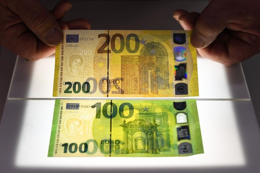 BCE pune în circulație noile bancnote de 100 și 200 de euro