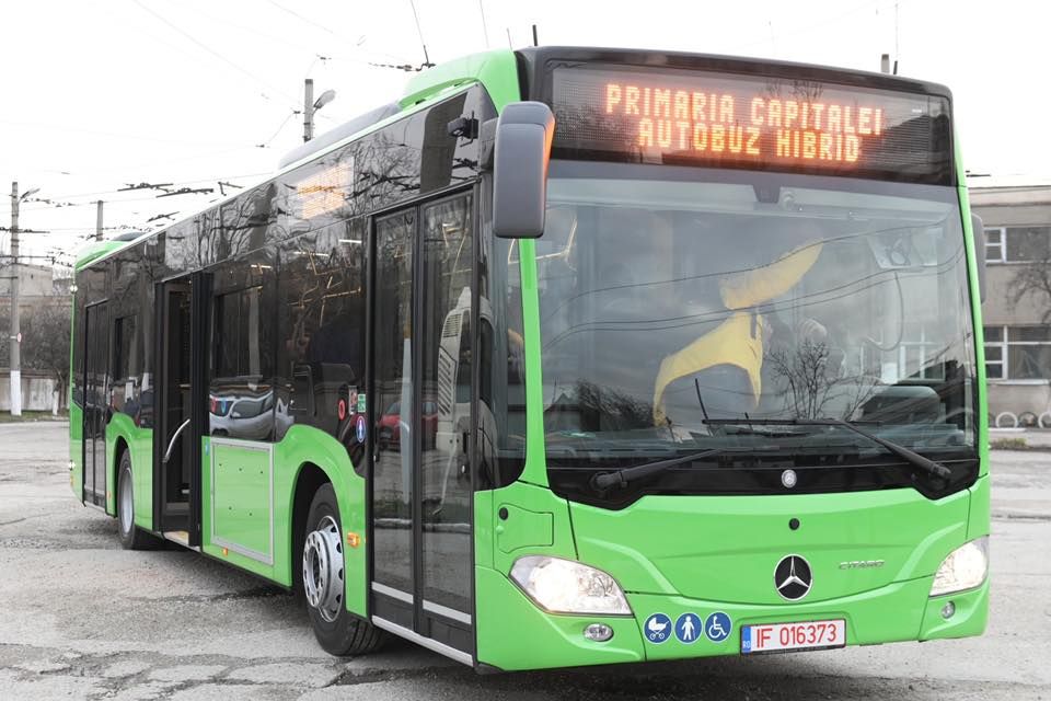 Primele fotografii cu autobuzele hybrid Merdeces-Benz Citaro, care vor circula în București