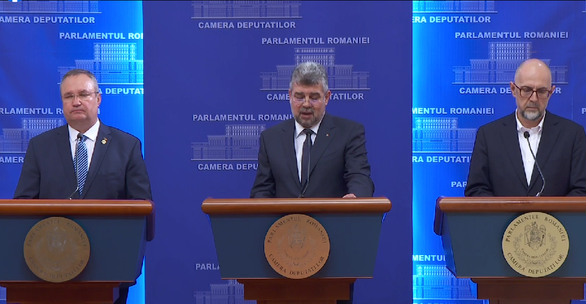 VIDEO - Noua schemă de ajutorare (DOCUMENT). Nicolae Ciucă, Marcel Ciolacu și Kelemen Hunor au anunțat măsurile
