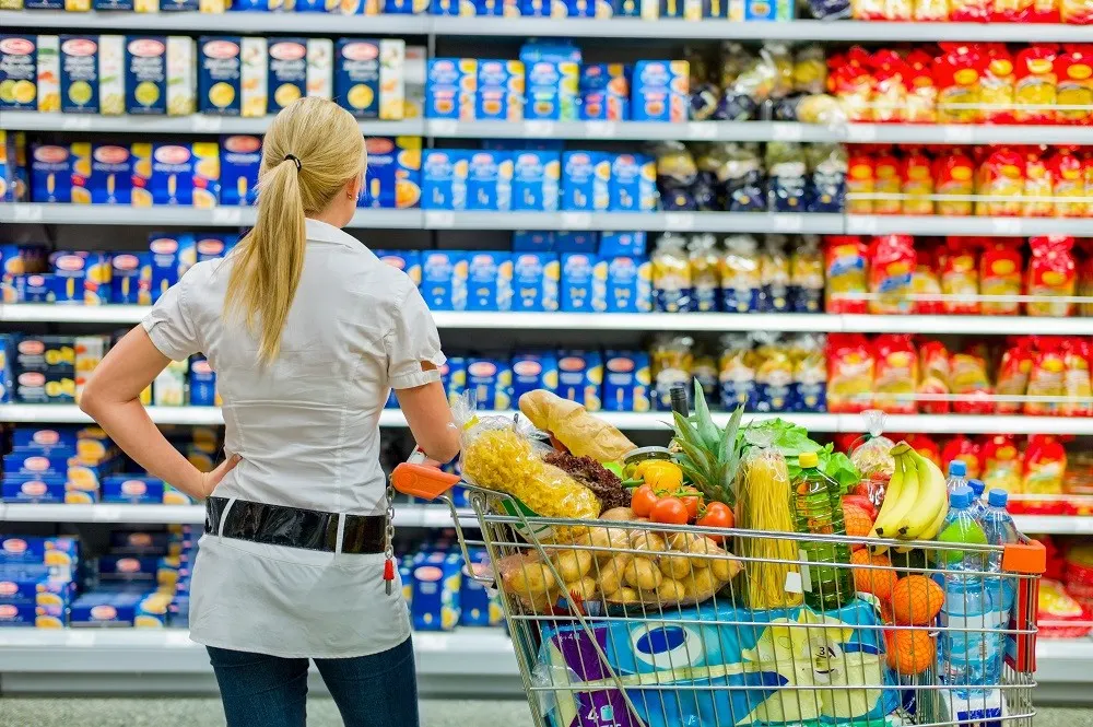 selection in a supermarket