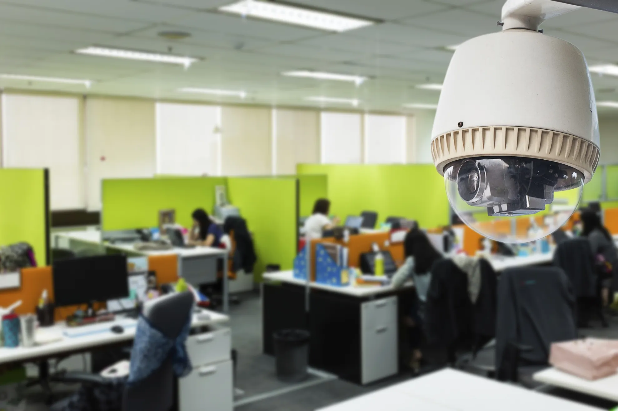 CCTV or surveillance operating in office
