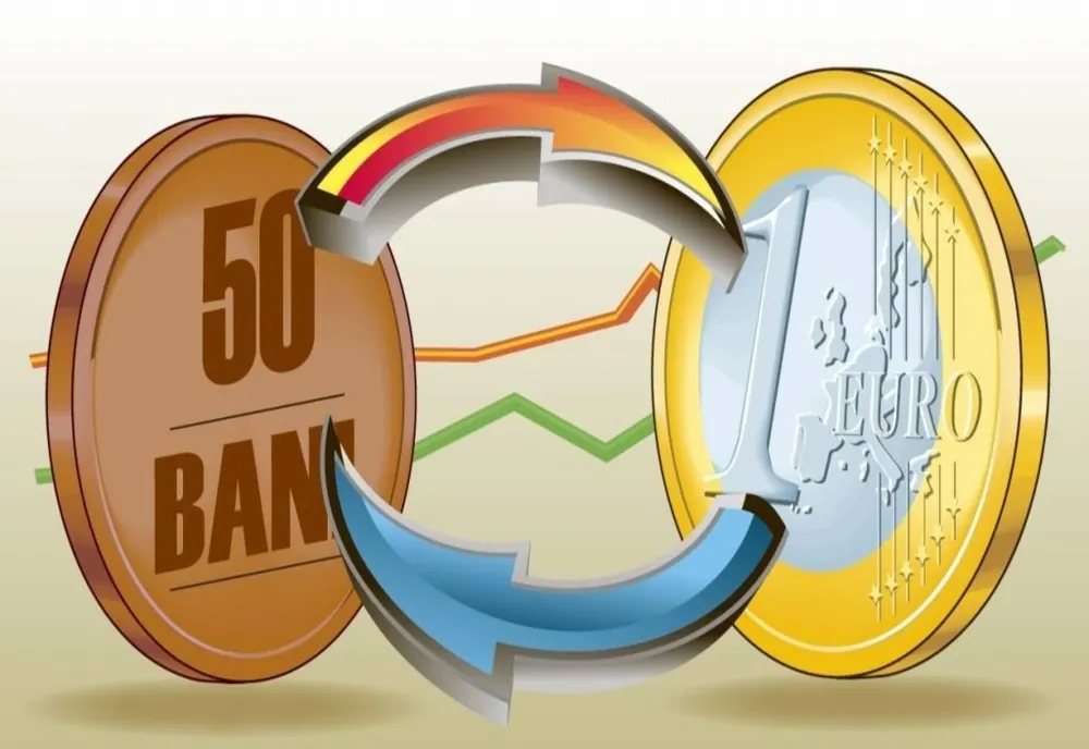 Moneda naţională s-a depreciat uşor joi în raport cu euro