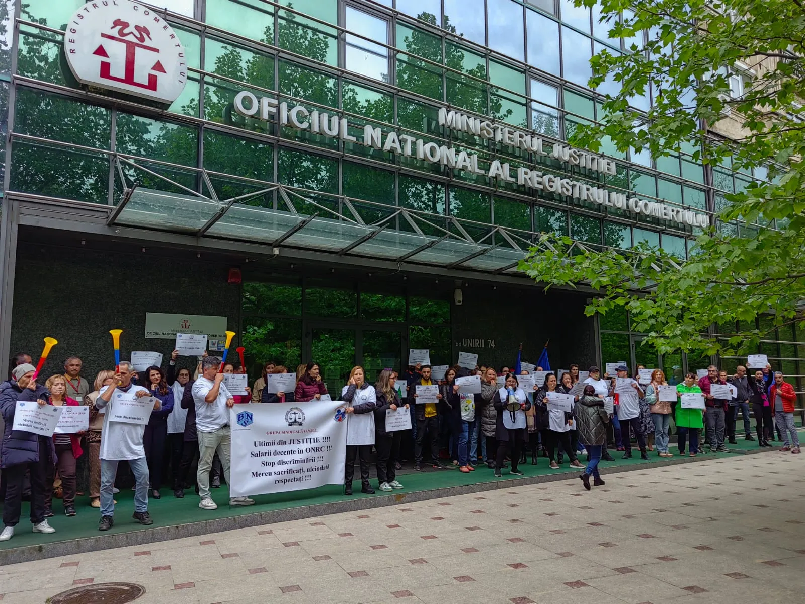 Proteste ale angajaților ONRC