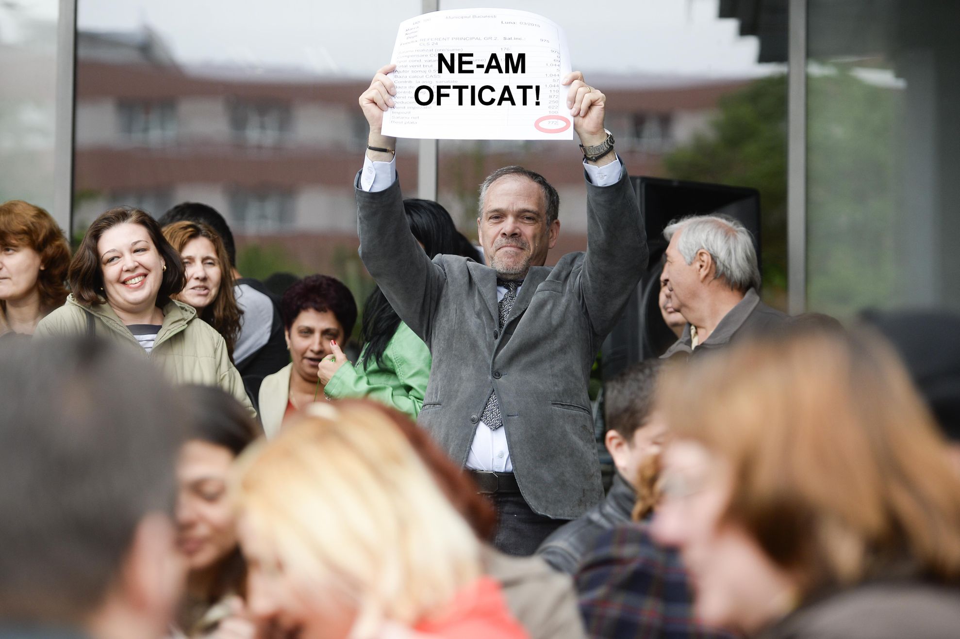 PROTEST - FUNCTIONARI - FNSA - BUCURESTI