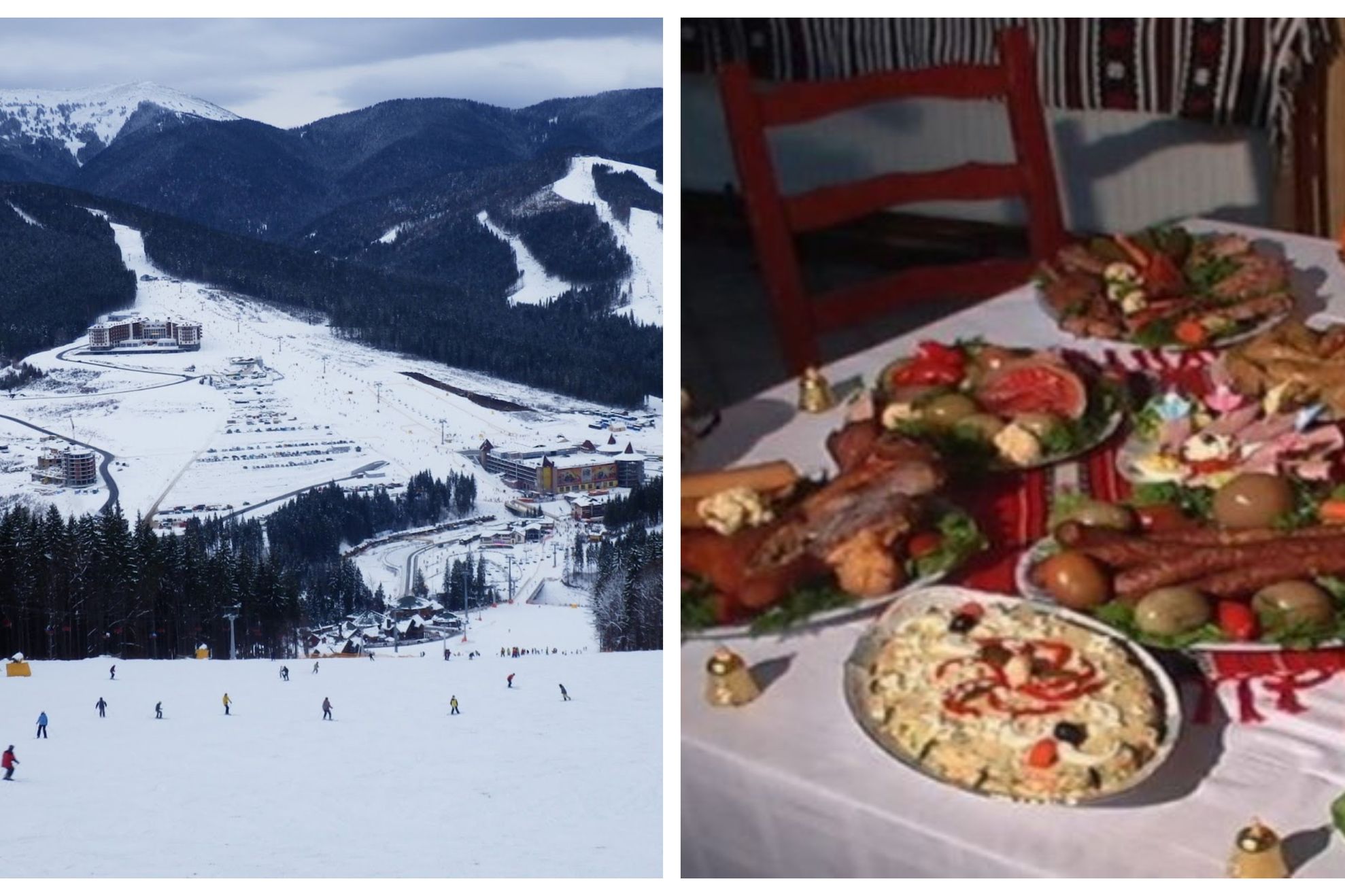 vacanta la munte vs masa de Craciun