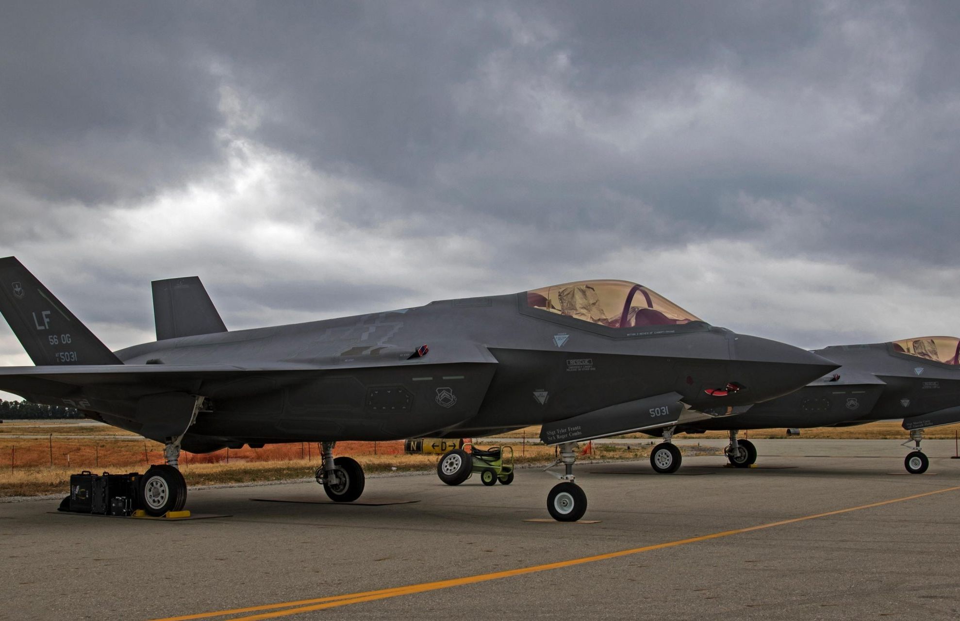Airplane F-35 Lightning stealth jet fighter