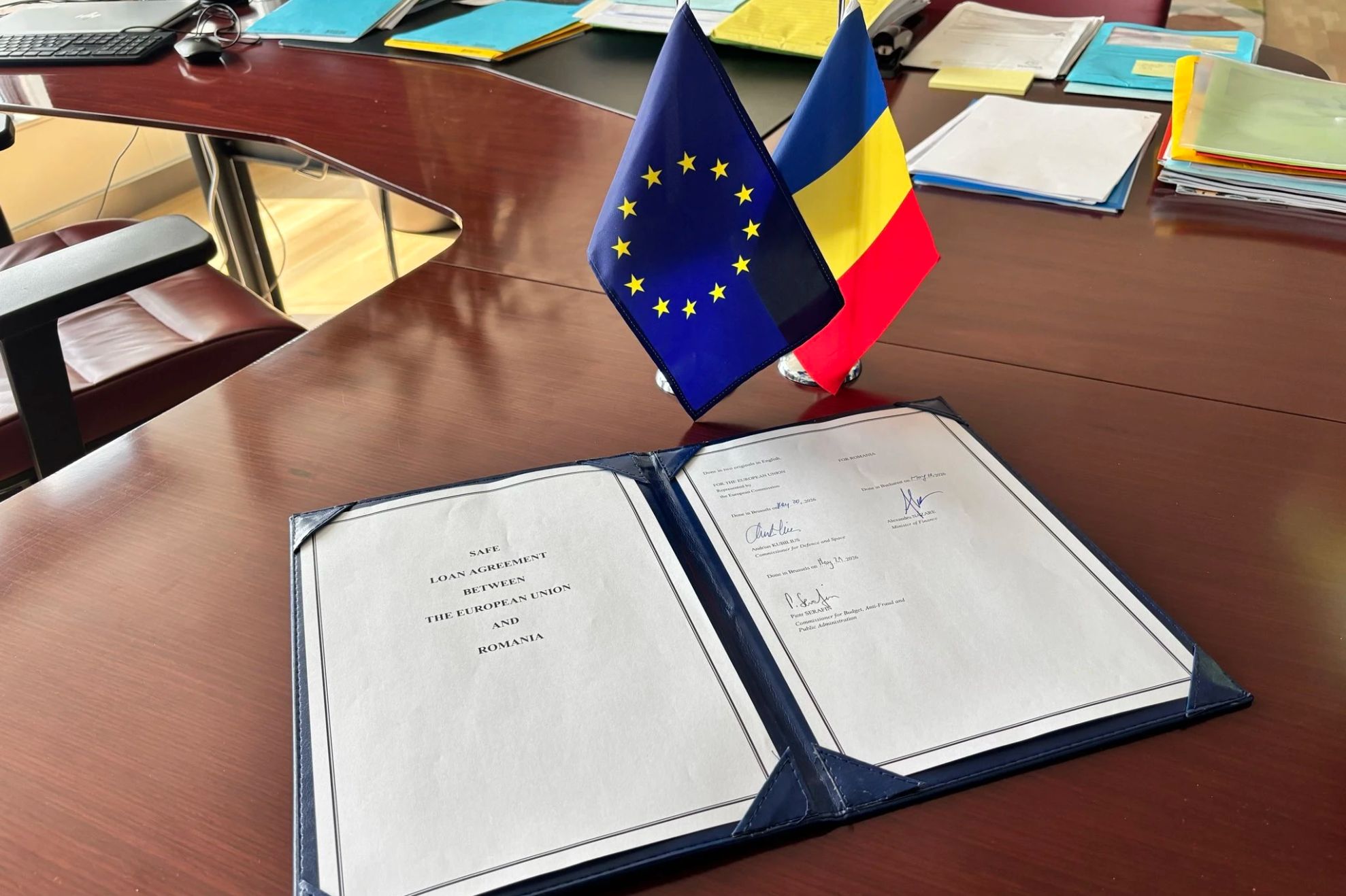 România a semnat acordul de împrumut SAFE. Foto: X