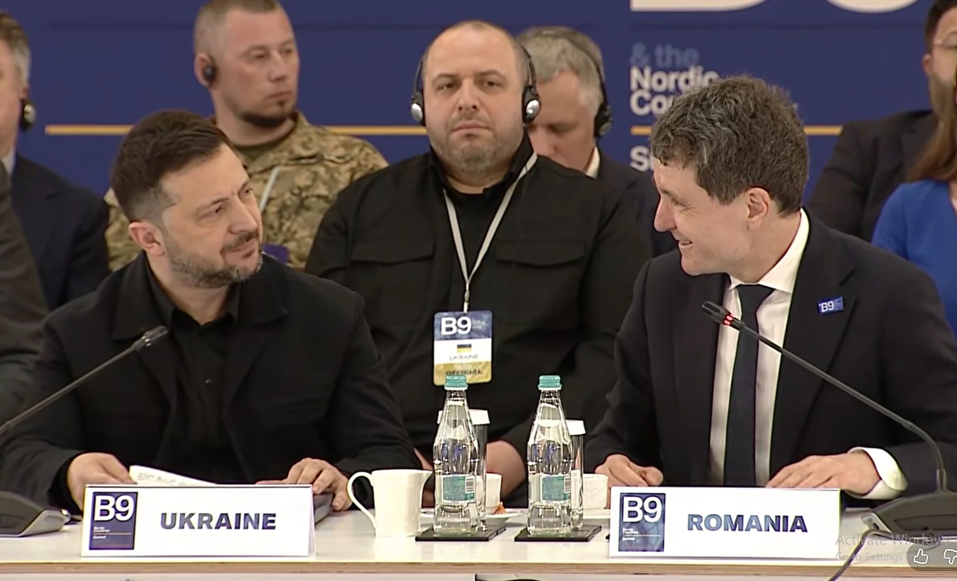Volodimir Zelenski și Nicușor Dan
